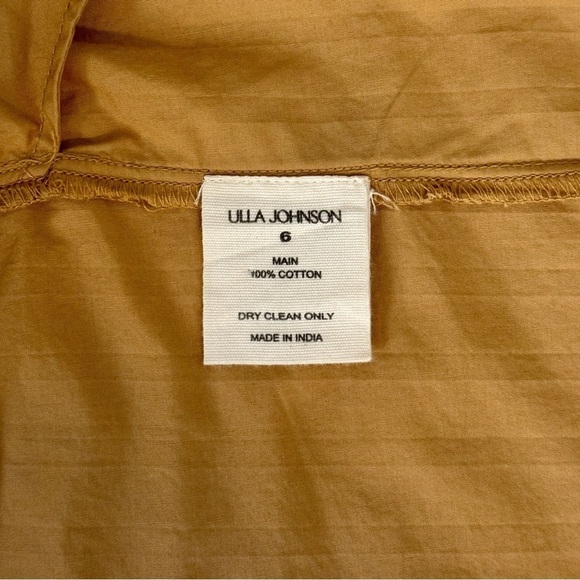 Ulla Johnson Midi Pleated Brown Sabina Embroidered Skirt - Picture 7 of 7